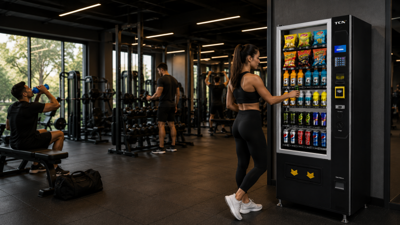 Aluguel de Vending Machine para Academia: Como Gerar Receita Extra sem Esforço